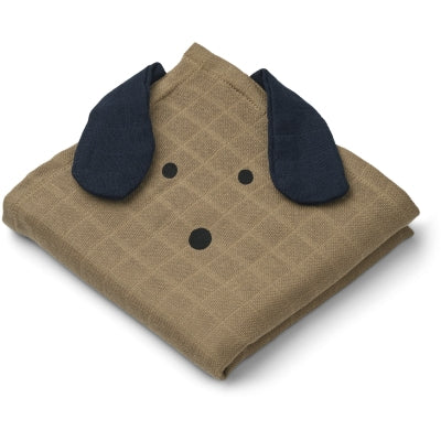 Musselina de Algodão Hannah - Cão/Aveia