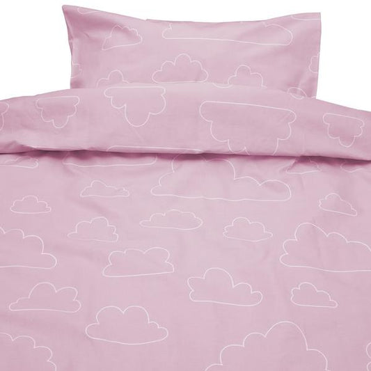 Conjunto de cama nuvens Rosa