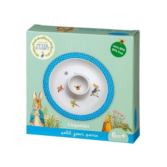 Prato com Taça-Ovo Peter Rabbit - Azul