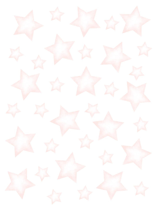 Wallstickers rosa estrelas - coleção grafite