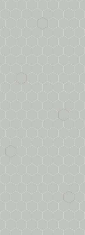 Papel de Parede - Favo de Mel Verde Mar