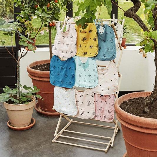 Babero forrado - bambi rosa claro