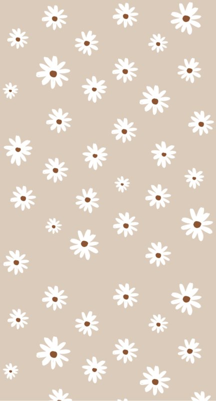 Papel de Parede - Margaridas Fundo Nude
