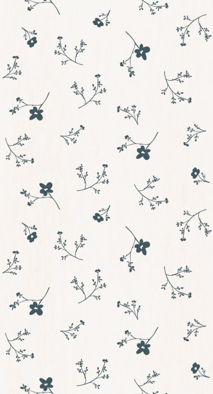 Papel de Parede - Flores Grandes Azuis