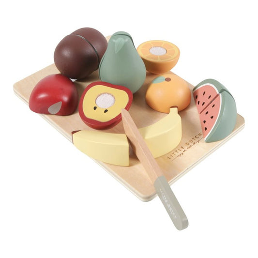 Frutas de madera para cortar
