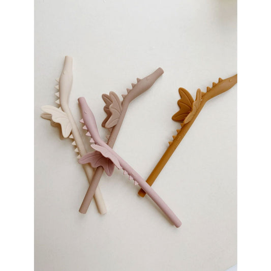 Pack de 4 pajitas de silicona - Unicorn Earth Mix