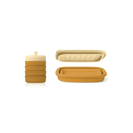 Conjunto Lancheira + Garrafa On-The-Go - Caramelo Dourado