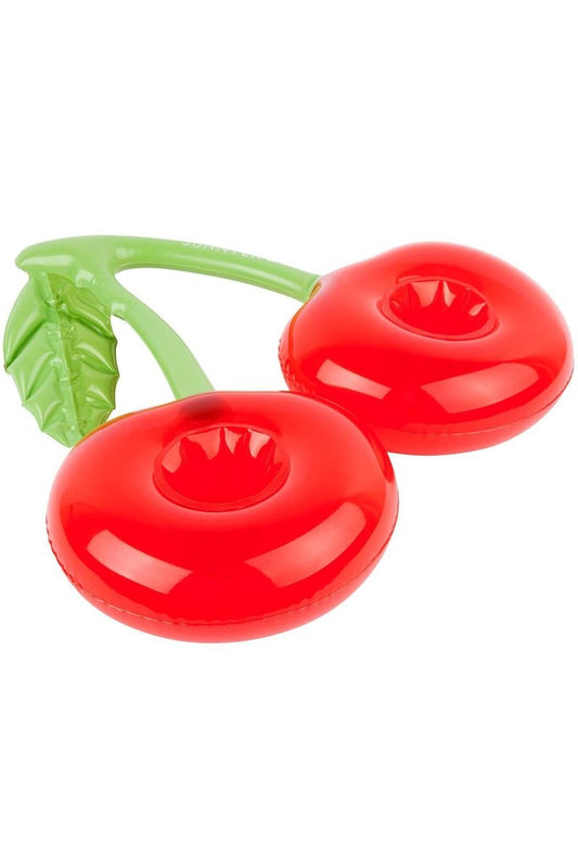 Suporte de bebida inflável cereja