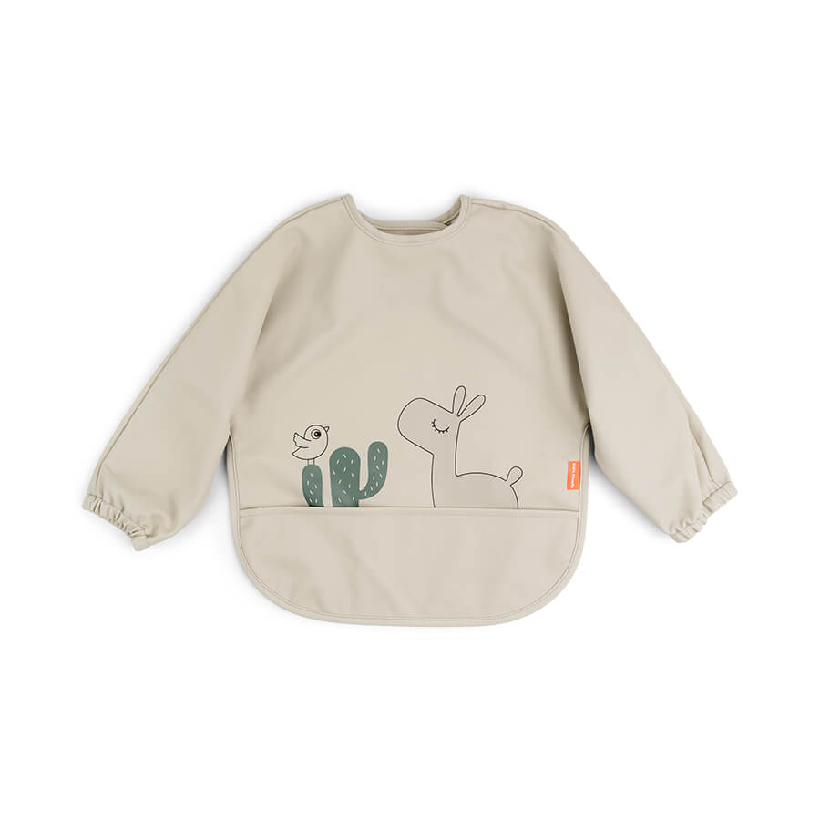 Babero con mangas 6-18 m Lalee beige