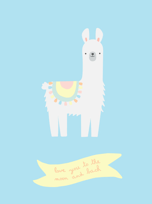 Póster A3 Lama Amor