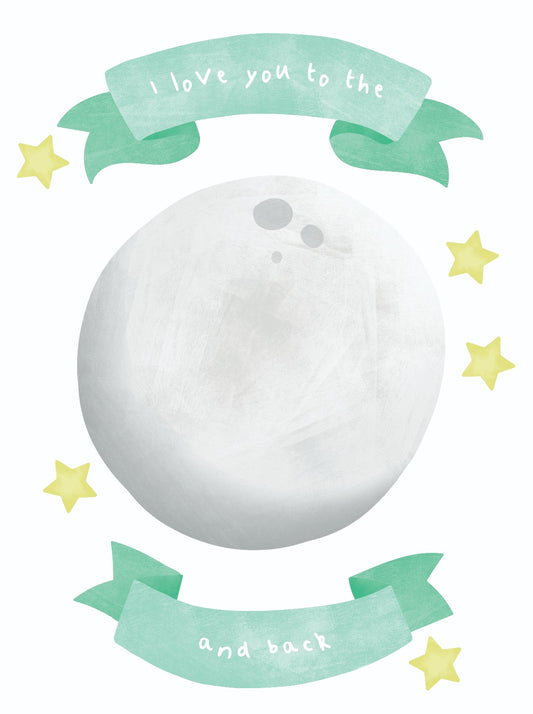 Wallsticker - Love you to the moon and back