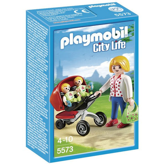 Playmobil: Mãe com carrinho de gémeos
