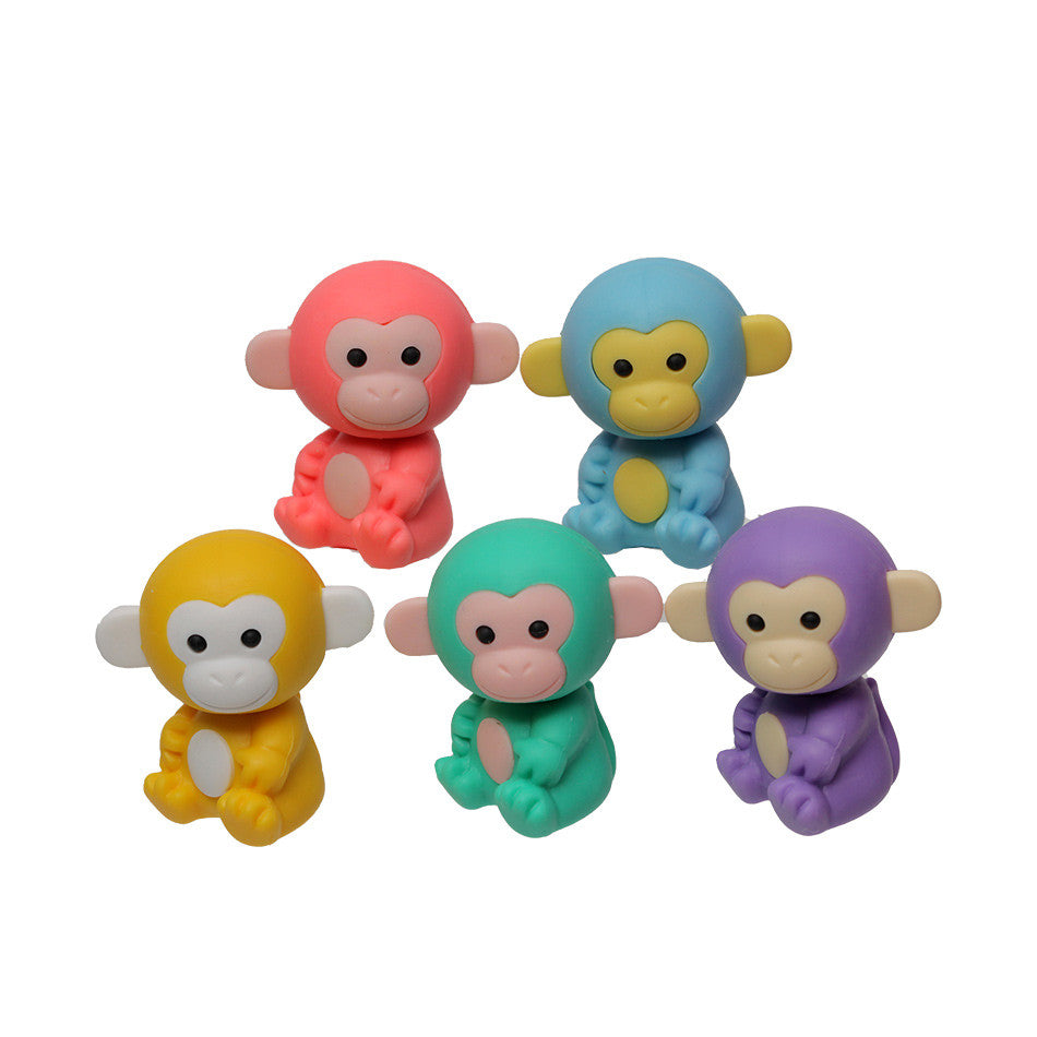 Pack de 5 Borrachas - Macacos
