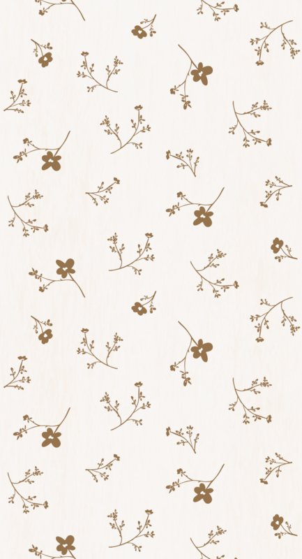 Papel de Parede - Flores Grandes Mostarda