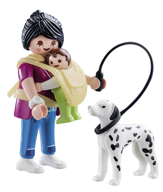 Mãe com Bebé e Cão