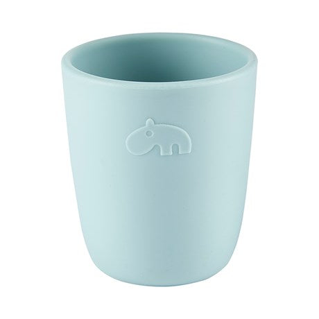 Mini caneca de silicone, azul