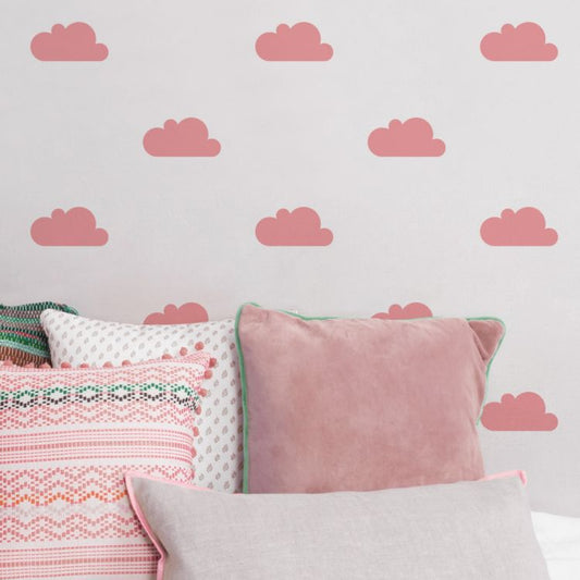 Wallstickers nuvens coral