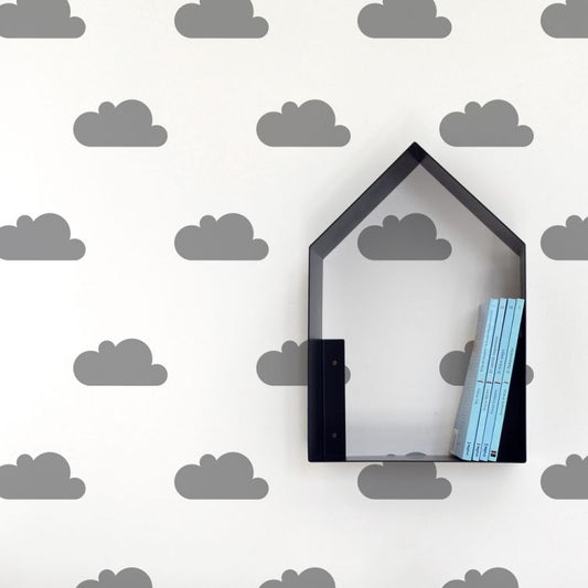 Wallstickers nuvens cinza escuro