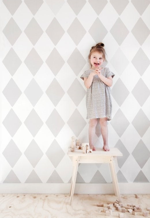 Papel de Parede - Losângos Pedra