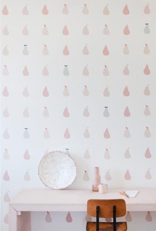 Papel de Parede - Pêras Rosa