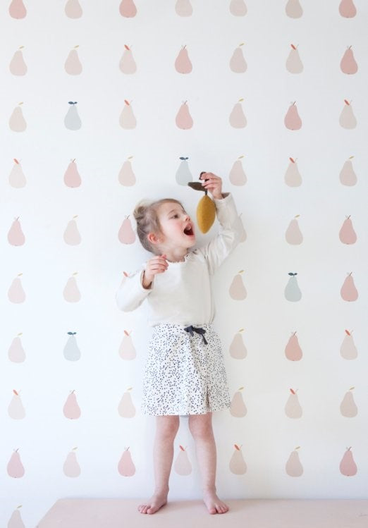 Papel de Parede - Pêras Rosa