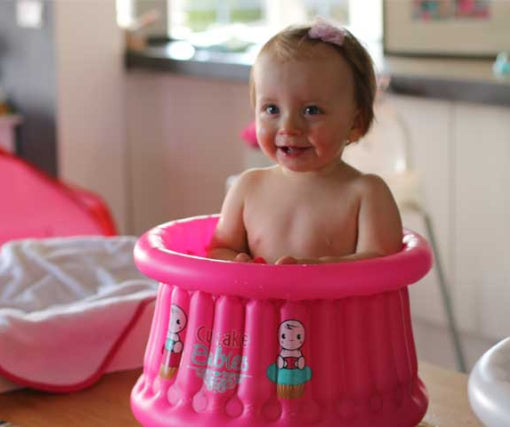 Banheira portátil para bebê - rosa