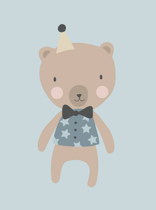 Póster A3 con estrella del oso