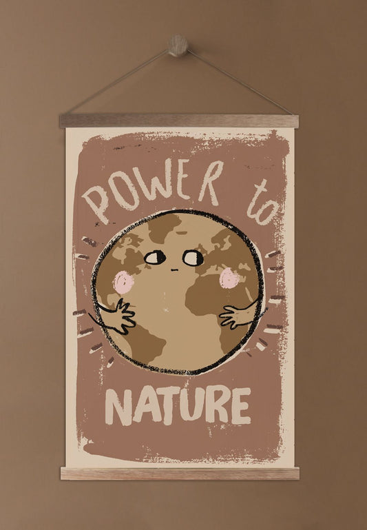 Poster/Ilustração “Power to nature” - 50x70 cm
