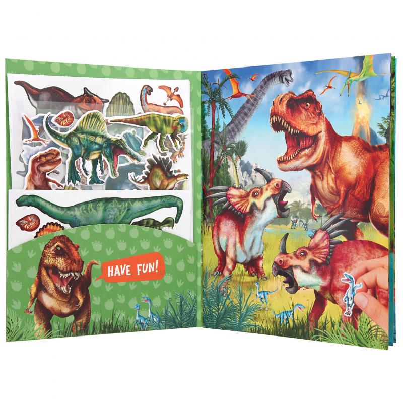 Livro de Autocolantes Puffy - Dinossauro