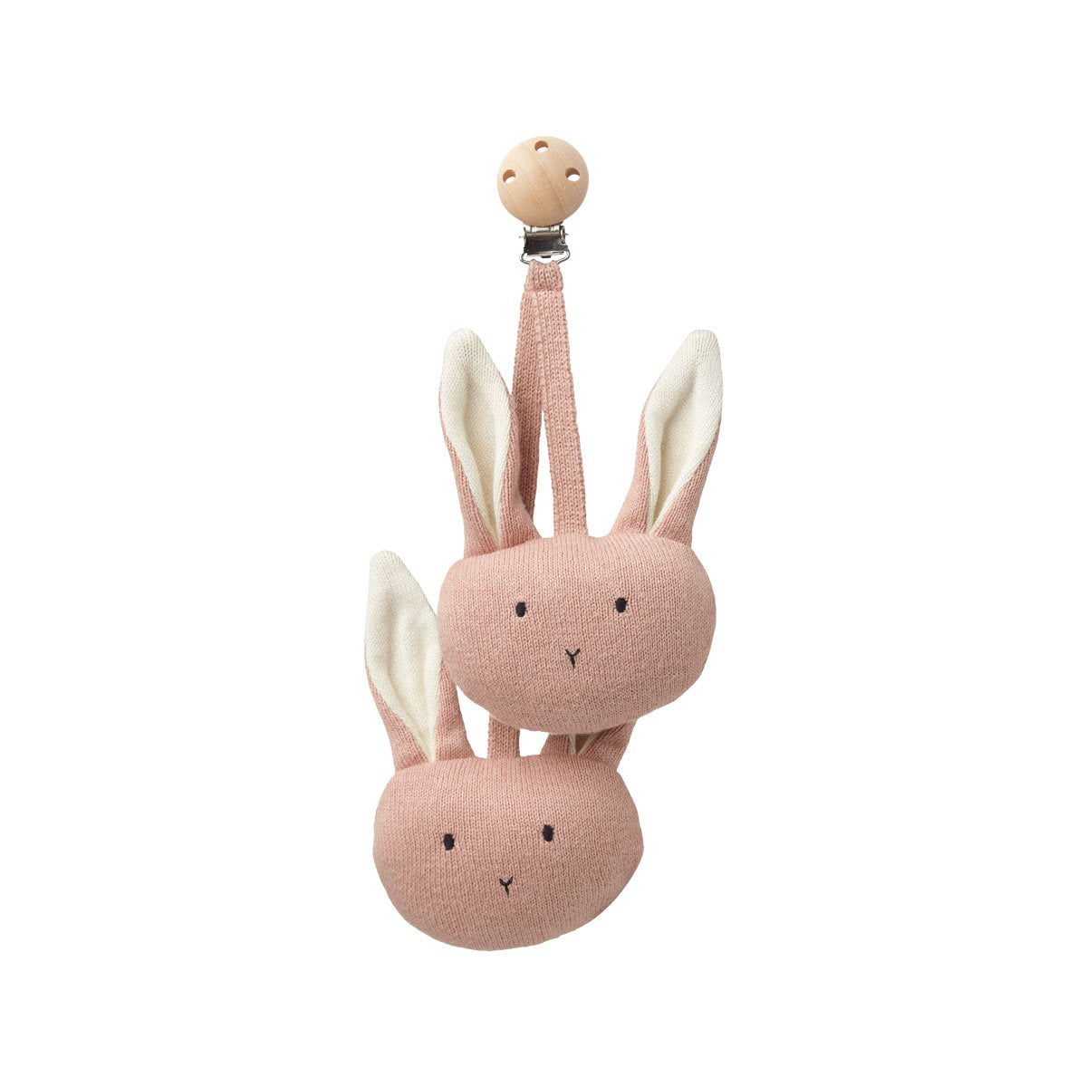 Brinquedo de carrinho coelho - rosa