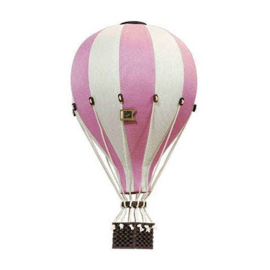 Balão de ar decorativo L - Branco e Rosa