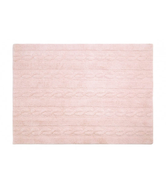 Tapete de tranças rosa