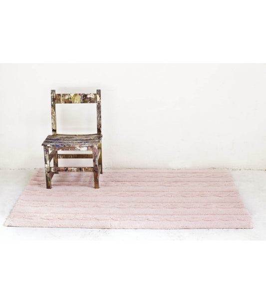 Tapete de tranças rosa