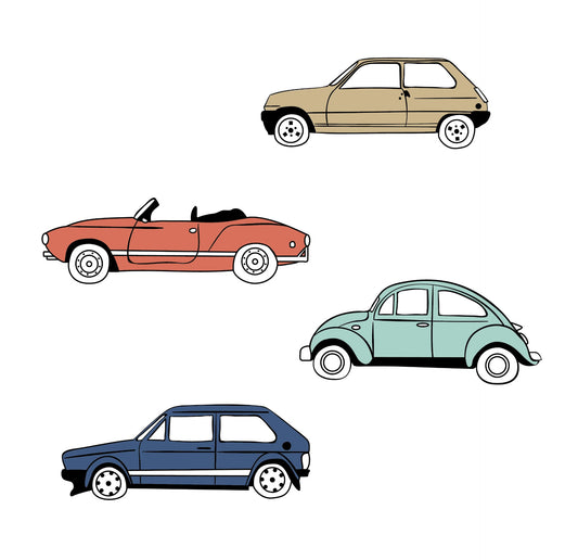 Wallstickers Carros vintage