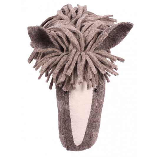 Cabeça de feltro de cavalo