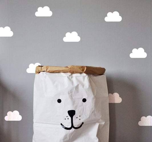 Wallstickers, nuvens brancas