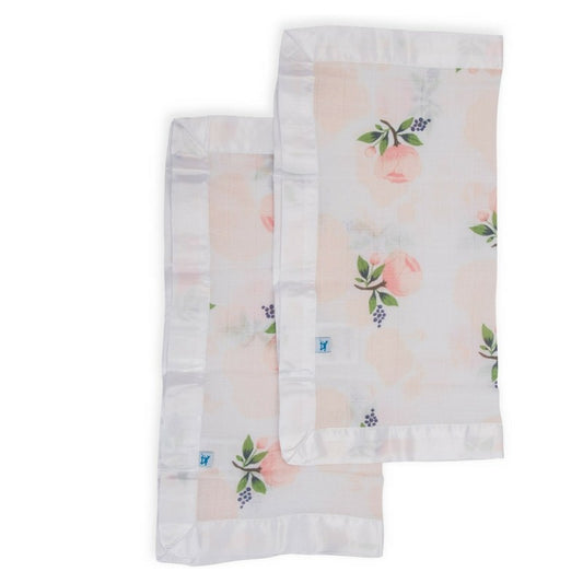 Set de 2 eructos de algodón - rosa acuarela 40x40